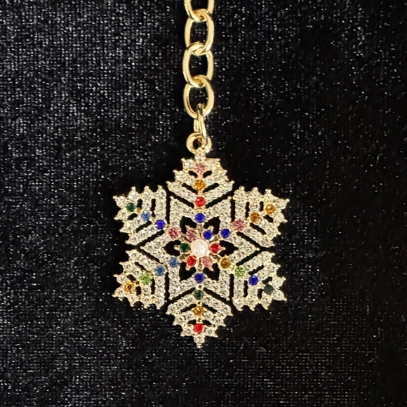 4 Gold and Multicolor Holiday Keychain Set - Picture 3 of 6